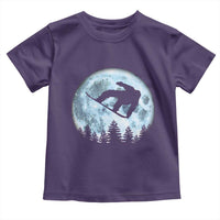 Snowboard Moon Snowboarding Winter Sports Toddler T Shirt - Wonder Print Shop