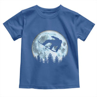 Snowboard Moon Snowboarding Winter Sports Toddler T Shirt - Wonder Print Shop
