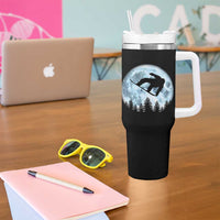 Snowboard Moon Snowboarding Winter Sports Tumbler With Handle - Wonder Print Shop
