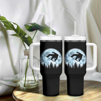 Snowboard Moon Snowboarding Winter Sports Tumbler With Handle - Wonder Print Shop