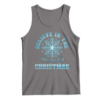 Believe In The Magic Of Christmas Tank Top Xmas Snowflake - Wonder Print Shop