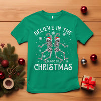Funny Believe In The Magic Of Christmas T Shirt Xmas Skeleton - Wonder Print Shop
