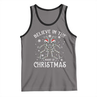 Funny Believe In The Magic Of Christmas Tank Top Xmas Skeleton - Wonder Print Shop