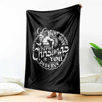 Nordic Christmas Krampus Throw Blanket Have The Christmas You Deserve Horror Xmas - Wonder Print Shop