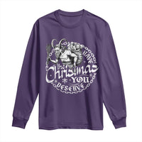 Nordic Christmas Krampus Long Sleeve Shirt Have The Christmas You Deserve Horror Xmas - Wonder Print Shop