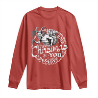 Nordic Christmas Krampus Long Sleeve Shirt Have The Christmas You Deserve Horror Xmas - Wonder Print Shop