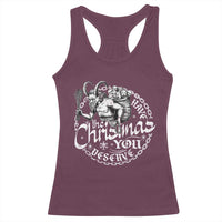 Nordic Christmas Krampus Racerback Tank Top Have The Christmas You Deserve Horror Xmas - Wonder Print Shop