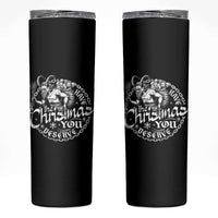 Nordic Christmas Krampus Skinny Tumbler Have The Christmas You Deserve Horror Xmas - Wonder Print Shop