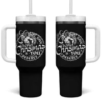 Nordic Christmas Krampus Tumbler With Handle Have The Christmas You Deserve Horror Xmas - Wonder Print Shop