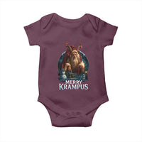 Christmas Krampus Baby Onesie Merry Krampus Pagan Yule Nordic Xmas - Wonder Print Shop