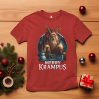 Christmas Krampus T Shirt Merry Krampus Pagan Yule Nordic Xmas - Wonder Print Shop