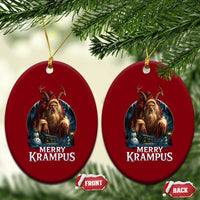 Christmas Krampus Ceramic Ornament Merry Krampus Pagan Yule Nordic Xmas - Wonder Print Shop