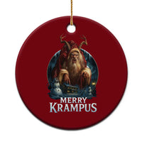 Christmas Krampus Ceramic Ornament Merry Krampus Pagan Yule Nordic Xmas - Wonder Print Shop
