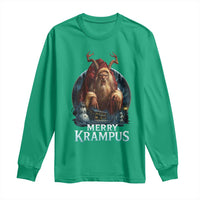 Christmas Krampus Long Sleeve Shirt Merry Krampus Pagan Yule Nordic Xmas - Wonder Print Shop