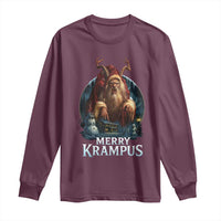 Christmas Krampus Long Sleeve Shirt Merry Krampus Pagan Yule Nordic Xmas - Wonder Print Shop