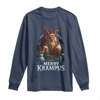 Christmas Krampus Long Sleeve Shirt Merry Krampus Pagan Yule Nordic Xmas - Wonder Print Shop