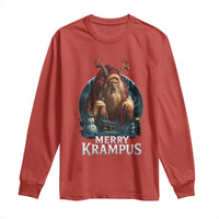 Christmas Krampus Long Sleeve Shirt Merry Krampus Pagan Yule Nordic Xmas - Wonder Print Shop