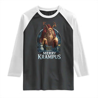 Christmas Krampus Raglan Shirt Merry Krampus Pagan Yule Nordic Xmas - Wonder Print Shop
