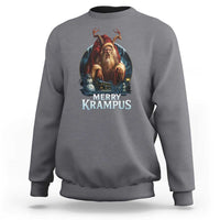 Christmas Krampus Sweatshirt Merry Krampus Pagan Yule Nordic Xmas - Wonder Print Shop