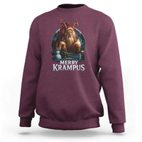 Christmas Krampus Sweatshirt Merry Krampus Pagan Yule Nordic Xmas - Wonder Print Shop