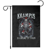 Nordic Christmas Krampus Garden Flag Krampus Is Coming To Town Horror Holiday Xmas - Wonder Print Shop
