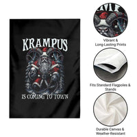 Nordic Christmas Krampus Garden Flag Krampus Is Coming To Town Horror Holiday Xmas - Wonder Print Shop
