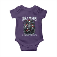 Nordic Christmas Krampus Baby Onesie Krampus Is Coming To Town Horror Holiday Xmas - Wonder Print Shop