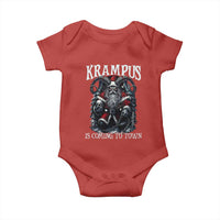 Nordic Christmas Krampus Baby Onesie Krampus Is Coming To Town Horror Holiday Xmas - Wonder Print Shop
