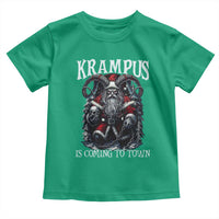 Nordic Christmas Krampus Toddler T Shirt Krampus Is Coming To Town Horror Holiday Xmas - Wonder Print Shop