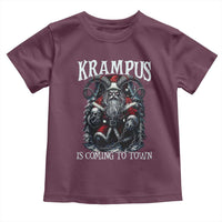 Nordic Christmas Krampus Toddler T Shirt Krampus Is Coming To Town Horror Holiday Xmas - Wonder Print Shop