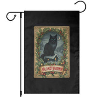 Nordic Christmas Cat Garden Flag Jolakotturinn Yule Cat Icelandic - Wonder Print Shop