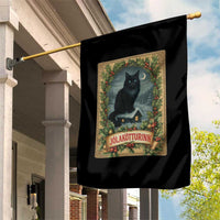 Nordic Christmas Cat Garden Flag Jolakotturinn Yule Cat Icelandic - Wonder Print Shop