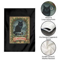Nordic Christmas Cat Garden Flag Jolakotturinn Yule Cat Icelandic - Wonder Print Shop