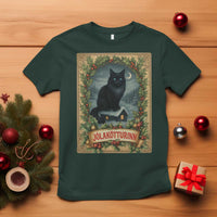 Nordic Christmas Cat T Shirt Jolakotturinn Yule Cat Icelandic - Wonder Print Shop