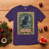 Nordic Christmas Cat T Shirt Jolakotturinn Yule Cat Icelandic - Wonder Print Shop