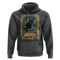 Nordic Christmas Cat Hoodie Jolakotturinn Yule Cat Icelandic - Wonder Print Shop