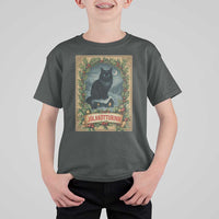 Nordic Christmas Cat T Shirt For Kid Jolakotturinn Yule Cat Icelandic - Wonder Print Shop