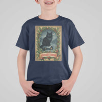 Nordic Christmas Cat T Shirt For Kid Jolakotturinn Yule Cat Icelandic - Wonder Print Shop