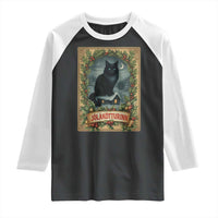 Nordic Christmas Cat Raglan Shirt Jolakotturinn Yule Cat Icelandic - Wonder Print Shop