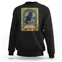 Nordic Christmas Cat Sweatshirt Jolakotturinn Yule Cat Icelandic - Wonder Print Shop