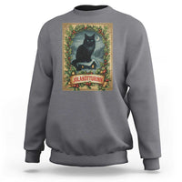 Nordic Christmas Cat Sweatshirt Jolakotturinn Yule Cat Icelandic - Wonder Print Shop