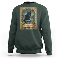 Nordic Christmas Cat Sweatshirt Jolakotturinn Yule Cat Icelandic - Wonder Print Shop