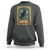 Nordic Christmas Cat Sweatshirt Jolakotturinn Yule Cat Icelandic - Wonder Print Shop