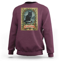 Nordic Christmas Cat Sweatshirt Jolakotturinn Yule Cat Icelandic - Wonder Print Shop