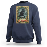 Nordic Christmas Cat Sweatshirt Jolakotturinn Yule Cat Icelandic - Wonder Print Shop