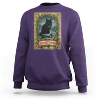 Nordic Christmas Cat Sweatshirt Jolakotturinn Yule Cat Icelandic - Wonder Print Shop