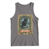 Nordic Christmas Cat Tank Top Jolakotturinn Yule Cat Icelandic - Wonder Print Shop