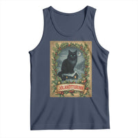 Nordic Christmas Cat Tank Top Jolakotturinn Yule Cat Icelandic - Wonder Print Shop