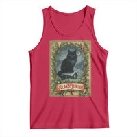 Nordic Christmas Cat Tank Top Jolakotturinn Yule Cat Icelandic - Wonder Print Shop