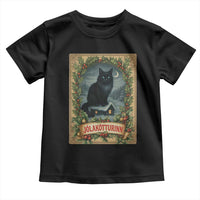 Nordic Christmas Cat Toddler T Shirt Jolakotturinn Yule Cat Icelandic - Wonder Print Shop